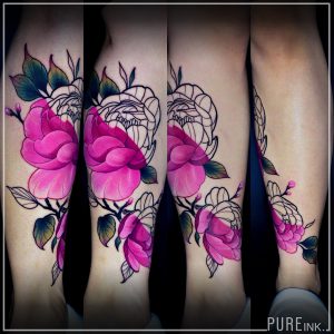 neo tradition tattoo color