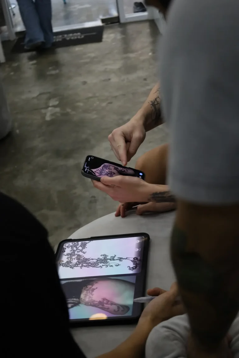 Complementary matching tattoo designs created in Bangkok