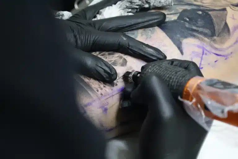 Before and after cover-up tattoo by PUREink. Tattoo Bangkok