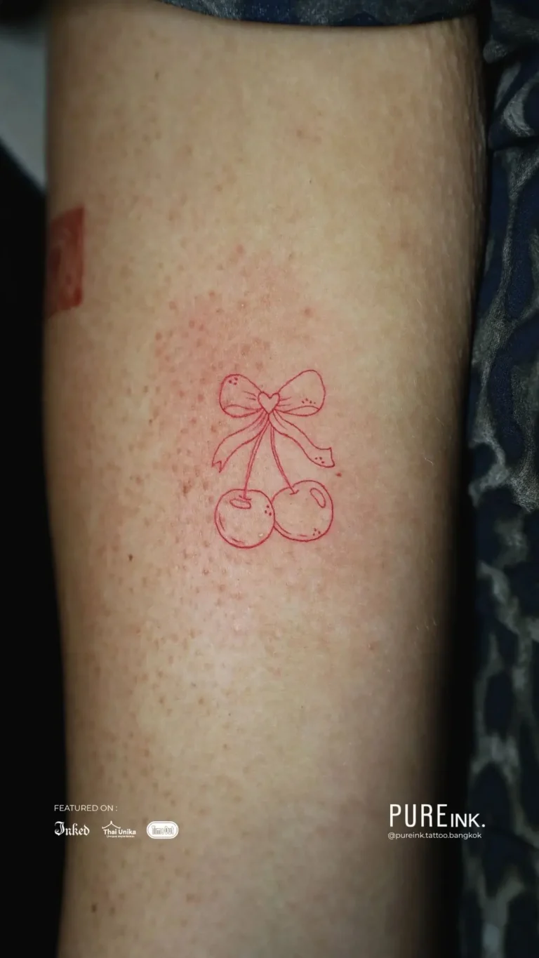 Small, medium, and large tattoo examples from PUREink. Bangkok